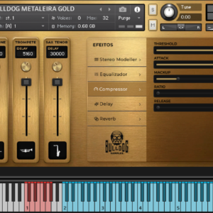 Bulldog Metaleira Gold